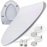 Deska sedesowa wolnoopadajaca SLIM uniwersalna do WC twarda easy clean