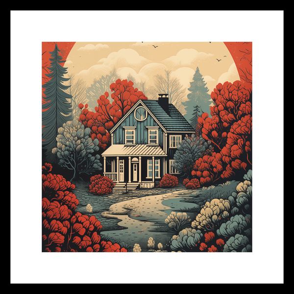 Plakat 20x20cm Idylla Rustykalna zdjęcie 3