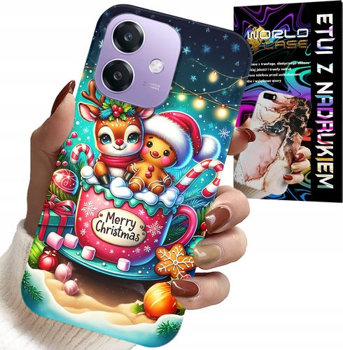 ETUI DO OPPO A60 5G - RENIFER Z PIERNIKIEM MERRY CHRISTMAS na Arena.pl