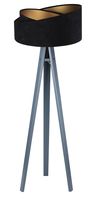 Lampa stojąca GEMSTONE czarna/złota/szara