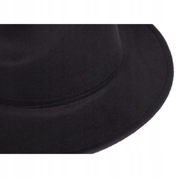 Kapelusz męski filcowy czarny zdjęcie 10