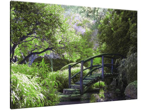 Obraz Japoński Ogród 100x70 PŁÓTNO na Arena.pl