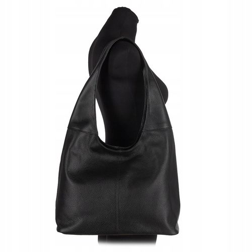 WŁOSKA CZEKOLADOWA TOREBKA SKÓRA NATURALNA BRĄZOWA TORBA WOREK VERA PELLE na Arena.pl