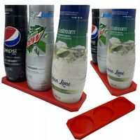 STOJAK NA SYROPY SODASTREAM 3 MIEJSCA POTRÓJNY CZERWONY