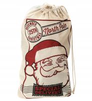 WOREK JUTOWY ŚWIĘTEGO MIKOŁAJA Z JUTY 50 X 80 CM