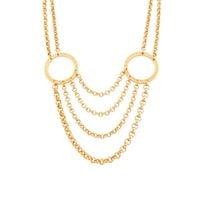 naszyjnik warstwowy z okręgami (c22/lat/64au)