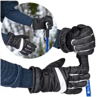 RĘKAWICE NARCIARSKIE MĘSKIE DAMSKIE RĘKAWICZKI ZIMOWE OCIEPLANE WODOODPORNE