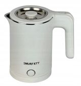 TRADYCYJNY MAŁY CZAJNIK ELEKTRYCZNY 800W BIAŁY GRANATOWY 800ML