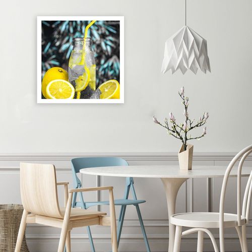 Obraz na płótnie - Canvas, Napój i cytryny 60x60 na Arena.pl