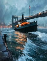 Plakat 50x65cm Stary Parowiec