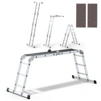 drabina aluminiowa uniwersalna 4x3 z podestem pro - br-00-6001