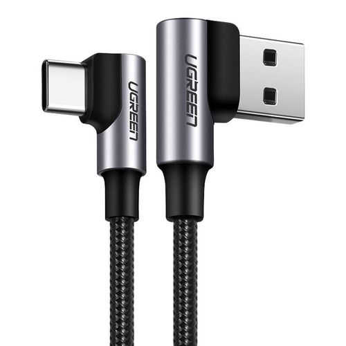 Kabel USB do USB-C, kątowy UGREEN US176, 3A, 1m (czarny) na Arena.pl