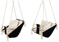 Leżaczek bujak bujaczek hamak hamaczek huśtawka kołyska z kołderką czarny