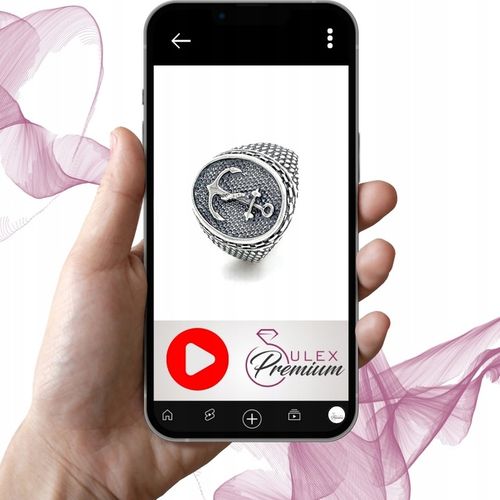 Sygnet Srebrny pr. 925 z Kotwicą Pierścień Żeglarski Marynarski | r. 24 na Arena.pl