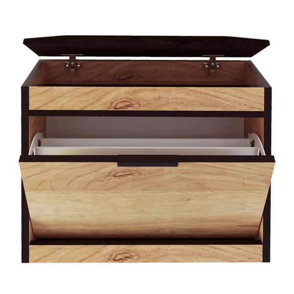 szafka na buty ALASKA 11C dąb złoty z siedziskiem i schowkiem zdjęcie 4