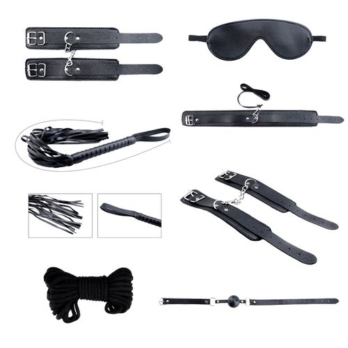 secret desires black bdsm kit 8pcs na Arena.pl