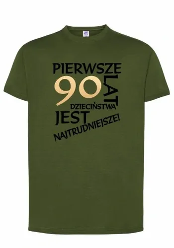 KOSZULKA MĘSKA PIERWSZE 30 40 50 60 70 URODZINY na Arena.pl