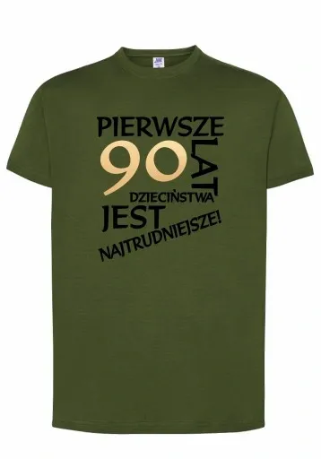 KOSZULKA MĘSKA PIERWSZE 30 40 50 60 70 URODZINY zdjęcie 4