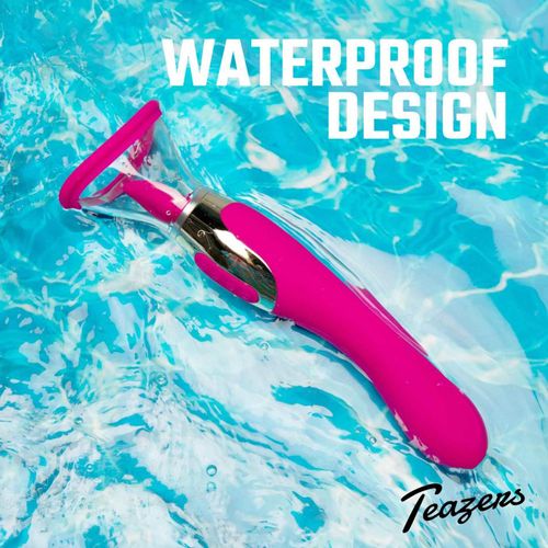 pleasure pump with g-spot vibrator - pink na Arena.pl