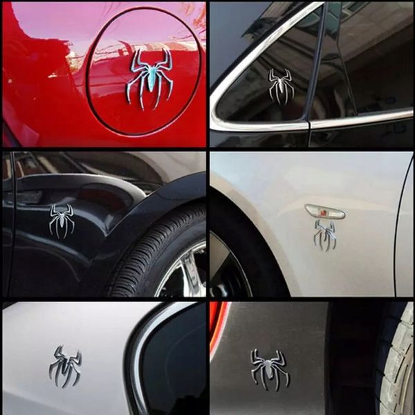 Emblemat 3D Spider Man Pająk Tuning Chrom Ozdoba do Auta na Deskę Znaczek zdjęcie 12