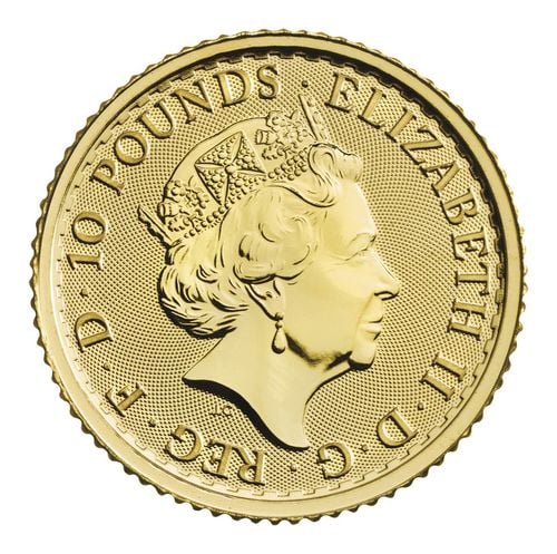 Britannia - Queen Elizabeth II 1/10 uncji Złota 2023 na Arena.pl