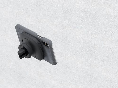Materiałowe etui iPhone Xs X (Mid Grey) na Arena.pl