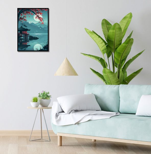 Plakat 40x55cm Japoński Pawilon zdjęcie 4