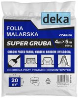 folia malarska super gruba czarna 4*5m 700g - d-300-0210