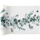 Bieżnik materiałowy eukaliptus, 26x300 cm