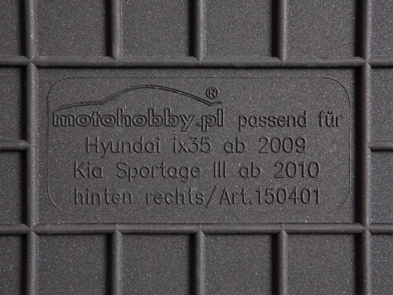 Hyundai Tucson II DYWANIKI GUMOWE PRZÓD DEDYKOWANE zdjęcie 2