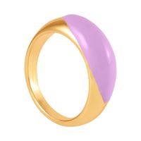 pierścionek z kolorową emalią (r24/zim/09au)