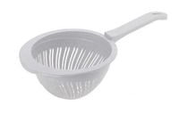 Cedzak z rączką durszlak plastikowy średni ASTON 17 cm szary jasny