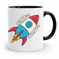 Kubek Czarny Dla Dziewczyny Odlotowa Dziewczyna Z Nadrukiem Ze Zdjęciem