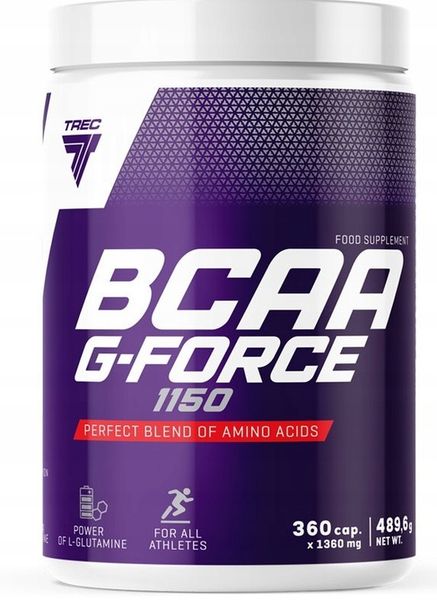 SILNE AMINOKWASY!! BCAA G-FORCE 360 kaps. Trec!! zdjęcie 3