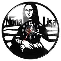 Zegar ścienny z płyty winylowej Mona Lisa 485.14