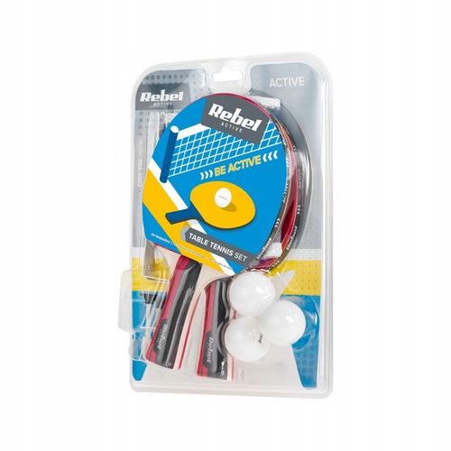 Zestaw rakietek do tenisa stołowego ping ponga z siatką REBEL ACTIVE na Arena.pl