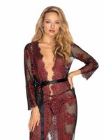 Szlafrok damski Obsessive-redessia peniuar  L/XL