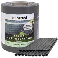 TAŚMA OGRODZENIOWA OSŁONA NA OGRODZENIE PANEL PVC 35mx19cm KLIPSY