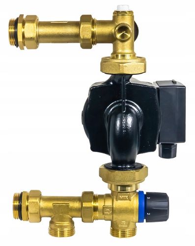 GRUPA POMPOWA MIESZAJĄCA DO ROZDZIELACZA PODŁOGÓWKI POMPA 25-60/130 20-43°C na Arena.pl