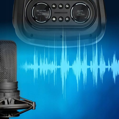 Głośnik Bluetooth Karaoke Manta Przenośny Athos Mikrofon USB Power Audio na Arena.pl
