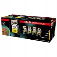 Sheba  Drobiowe smaki Mokra karma dla kotów w saszetkach 85 g x 40 sztuk