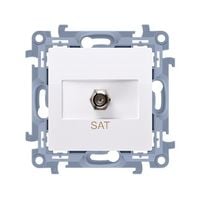 simon 10 gniazdo antenowe pojedyńcze typ f biały - s+843090