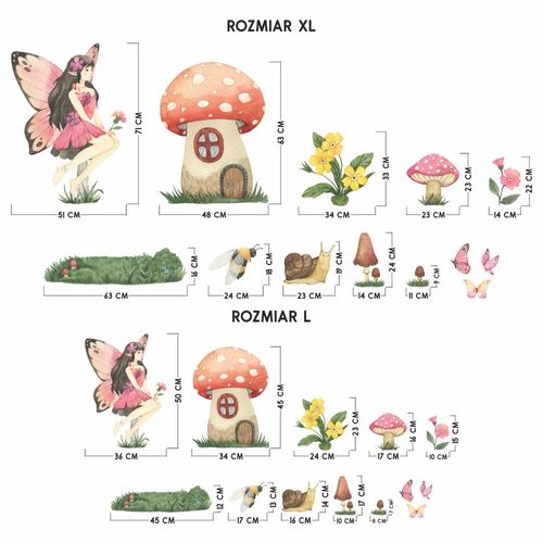 Naklejki Zestaw Wróżka DK456 XL na Arena.pl