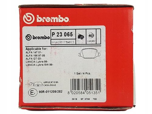KLOCKI HAM TYL ALFA ROMEO 147 . BREMBO na Arena.pl