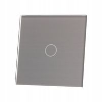 PANEL SZKLANY POJEDYNCZY - SREBRNY LIVOLO