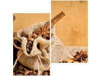 60X60CM AROMATYCZNA KAWA DWU OBRAZ ŚCIAN