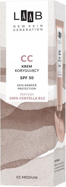 AA LAAB 100% Centella B12 Krem CC korygujący SPF50 nr 02 Medium zdjęcie 2