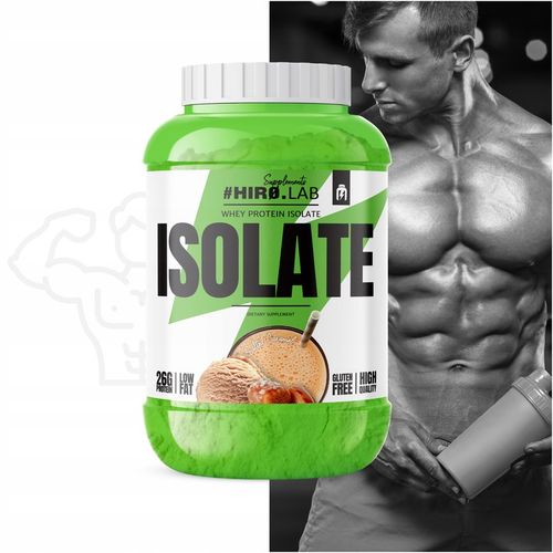Izolat Białka BIAŁKO 1800 g wpi iso Whey Protein Isolate SŁONY KARMEL HIRO na Arena.pl