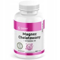 GLICYNIAN MAGNEZU 1600mg 100 kap MAGNEZ CHELAT SKURCZE Mięśni | INSPORT