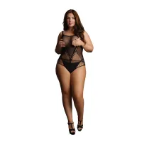 le desir body plus size z maskującymi bokami, siateczka xxl-5xl